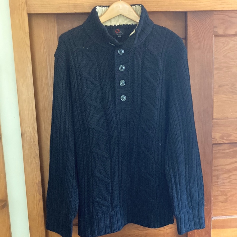 Mens XXL Oxide knit sweater, Navy blue